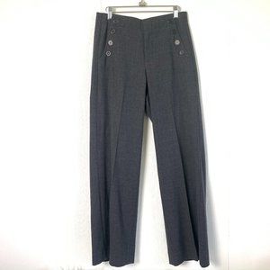 Vince Gray Wool Sailor Wide Leg Dress Pants Size 8